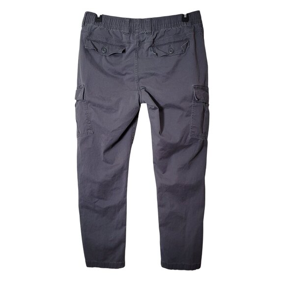 No Boundaries Mens Cargo Jogger Pants Elastic Waist M Grey - Picture 4 of 11